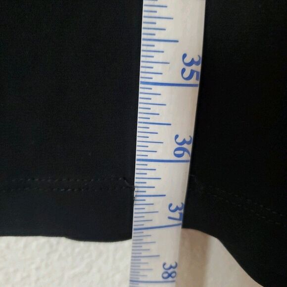 En Focus Dress Womens Size 6 Black Purple Ruffle Accent Stretch Cocktail - Picture 12 of 13